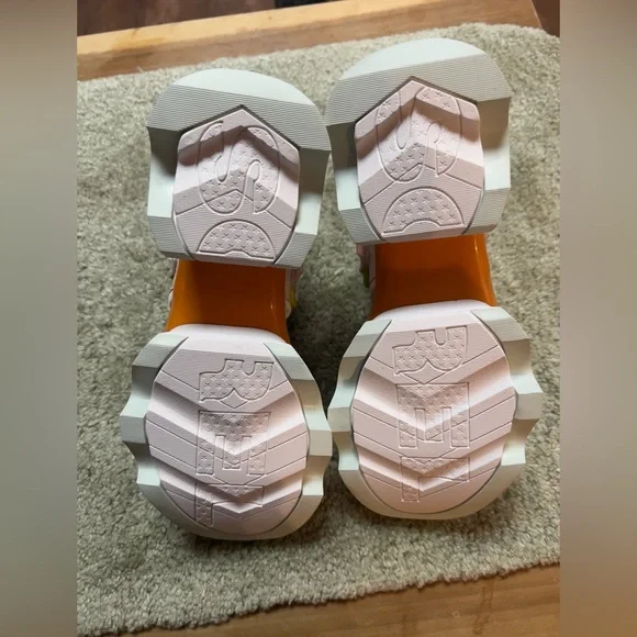 Women’s 7.5 kinetic impact sling back heel sandal sea salt/black sorel brand - Picture 4 of 4